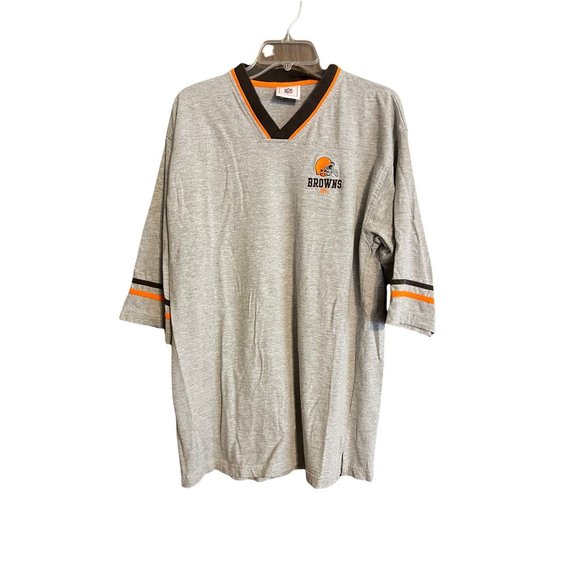 NFL Other - Men's Cleveland Browns NFL Grsy T-Shirt with Brown, Orange. Size XL